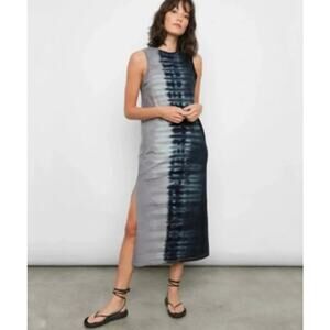 Rails The 100 Womens Tie Dye Side Slit Midi Dress XXS